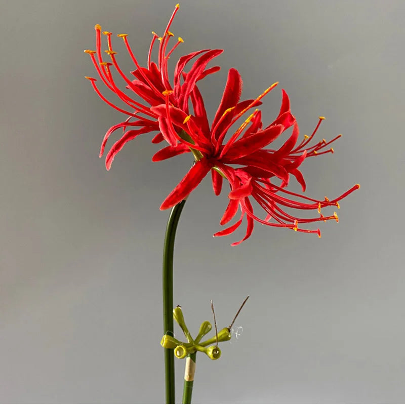 belle branche de fleurs higan en soie pour déco mariage et photographie