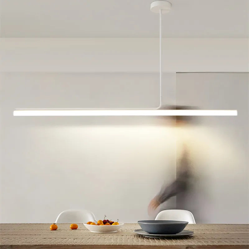 lustre led long moderne suspension décor luminaire suspendu