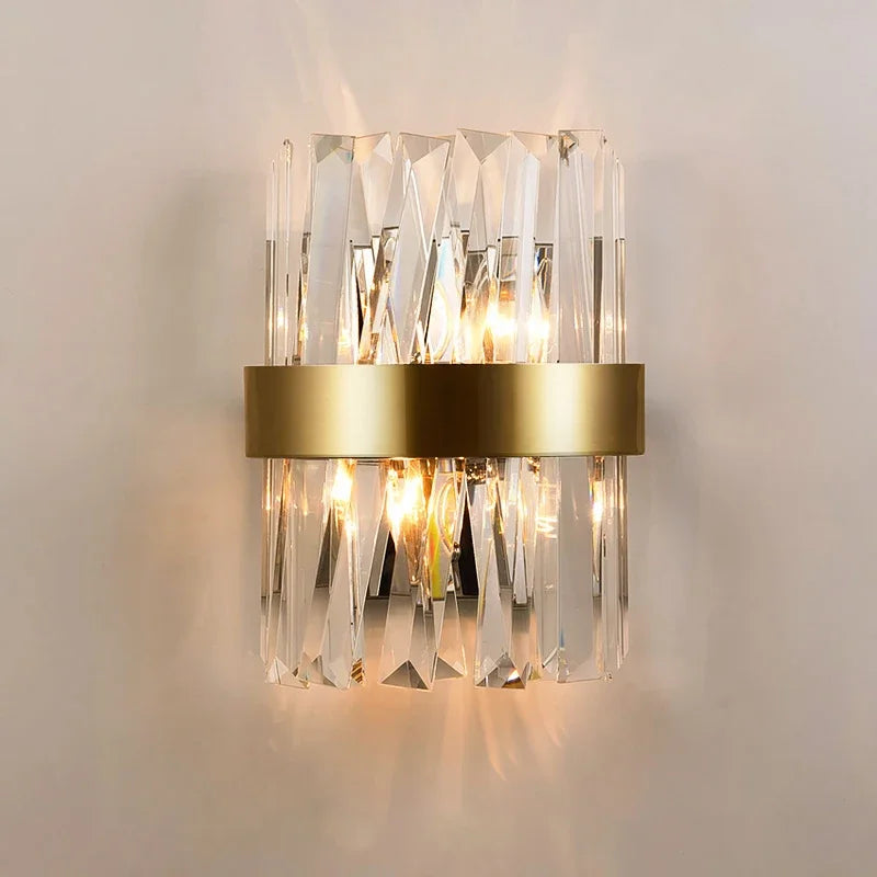 lustre en cristal nordique lumineux pour décoration moderne