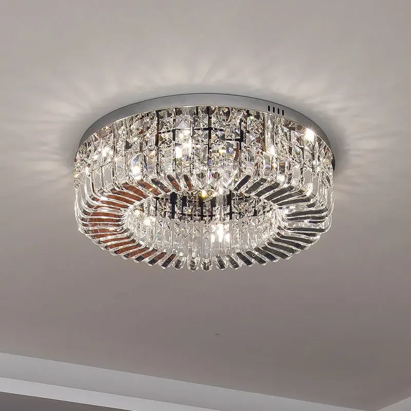 plafonnier led en cristal au design nordique moderne décoration intérieure