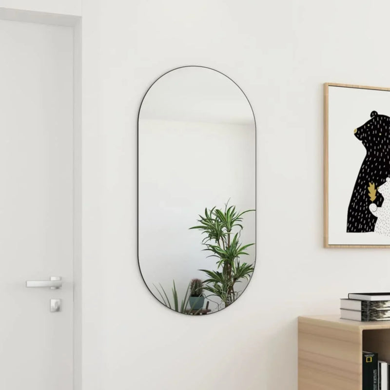 miroir décoratif en verre avec sticker mural élégant