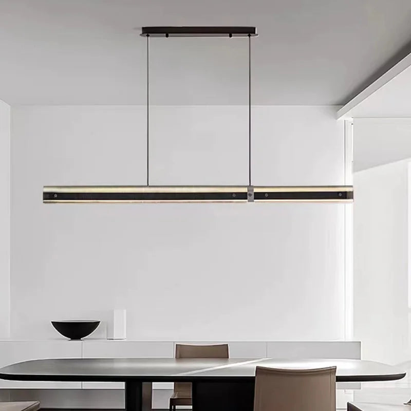 lampes suspendues led en acrylique 3 gradations style minimaliste hauteur réglable