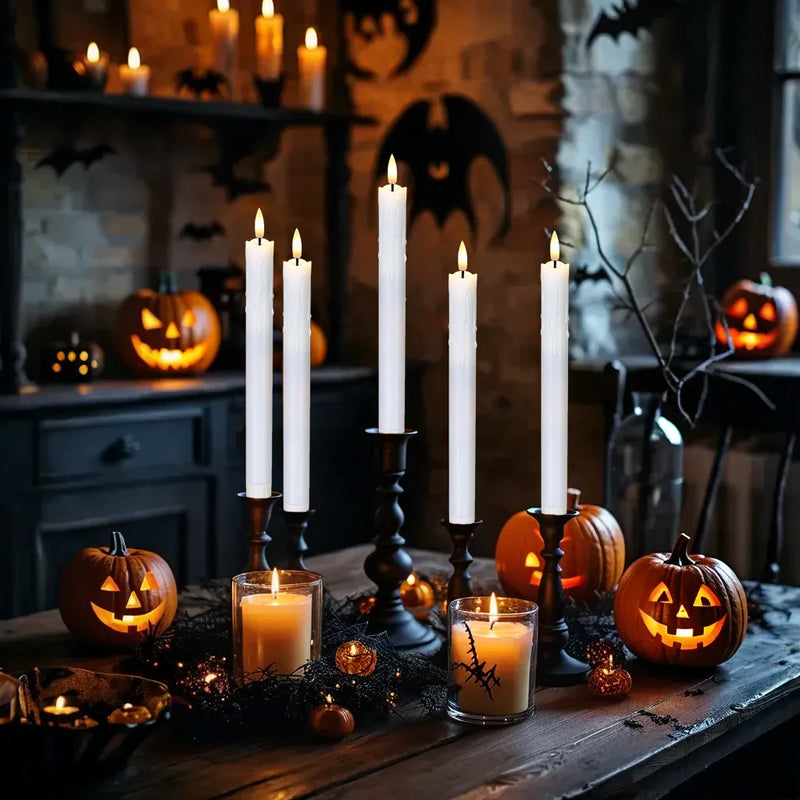 bougies LED décoratives scintillantes pour mariage et Halloween