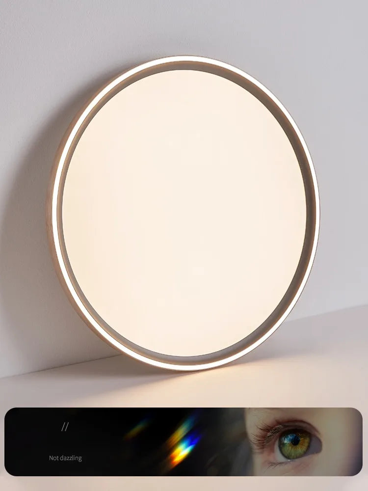 plafonnier circulaire led moderne ultra mince en aluminium et acrylique