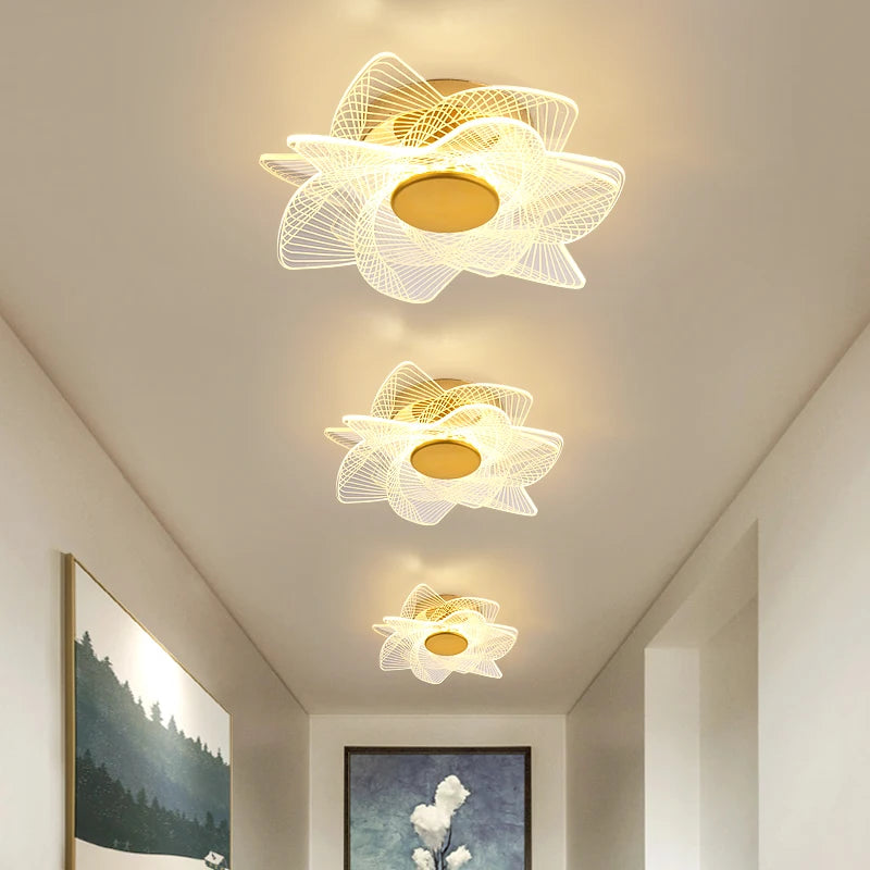 plafonnier led moderne en acrylique design pour intérieur décoratif