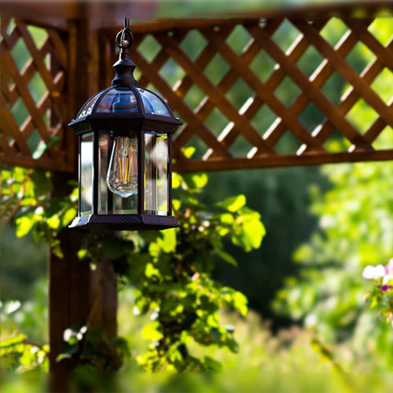 lustres extérieurs rétro créatifs pour jardin et gazébo