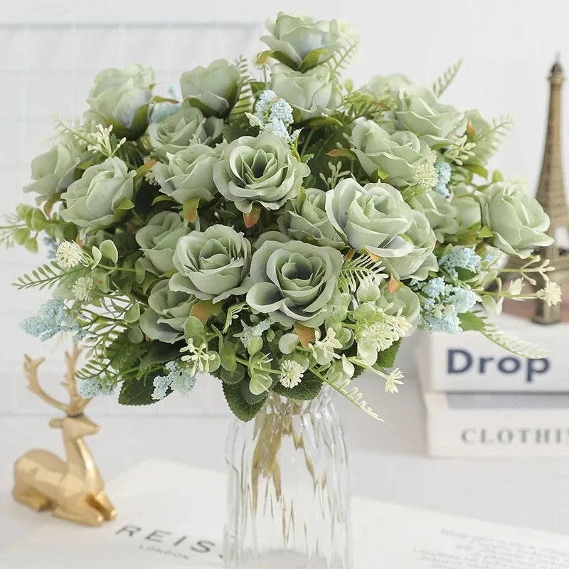 bouquet de pivoines artificielles pour mariage et décoration intérieure