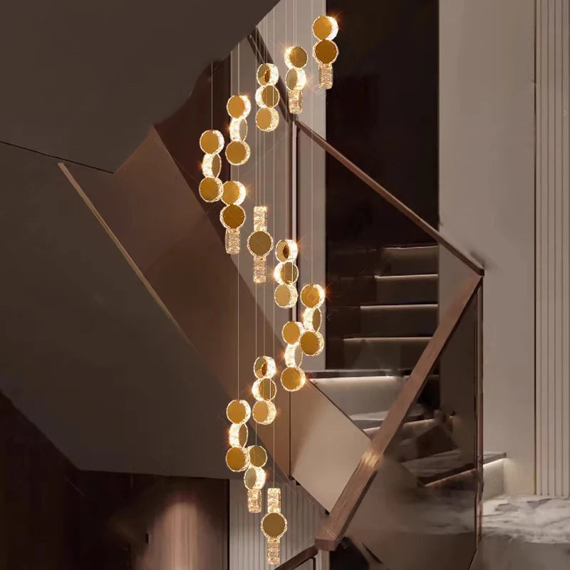 lustre led moderne suspendu éclairage intérieur décoratif