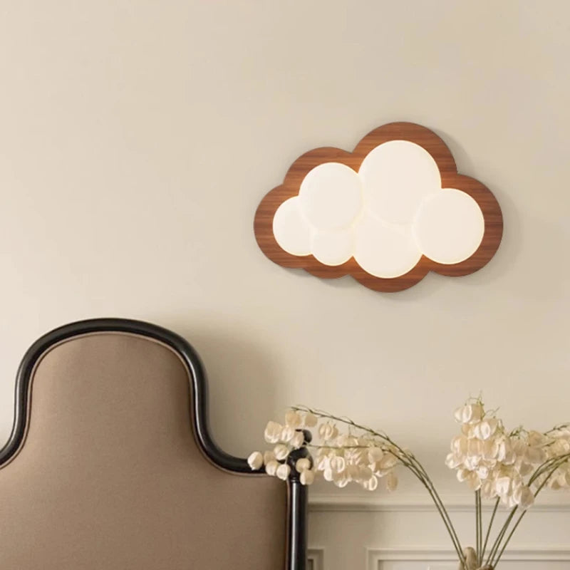 applique murale nuage décorative pour chambre d'enfant