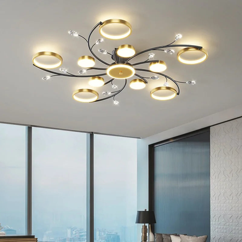 lustre led style nordique décoration maison luminaire suspendu