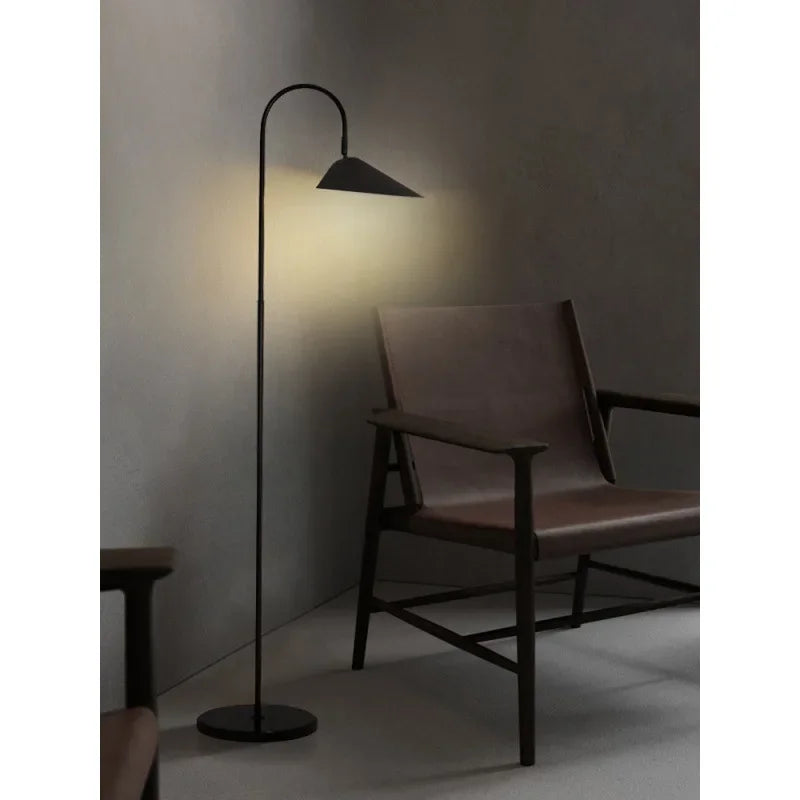 Nordic Minimalist Led Floor Lamp with Changeable Bulb for Living Dining Room Tables Stand Lighting Luminaires