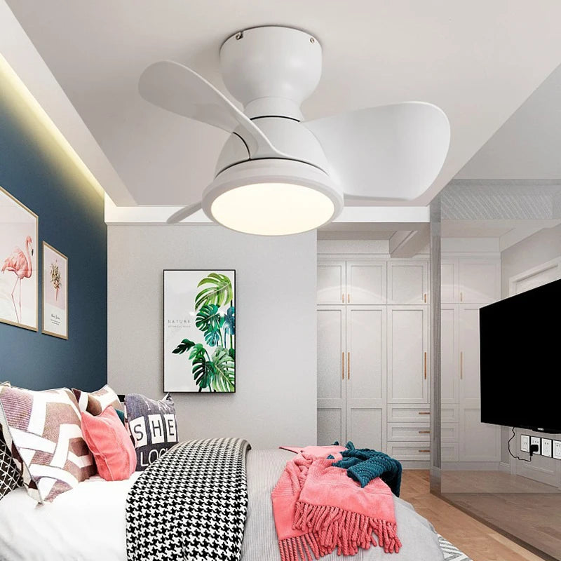 plafonnier ventilateur lumineux télécommandé pour intérieur moderne