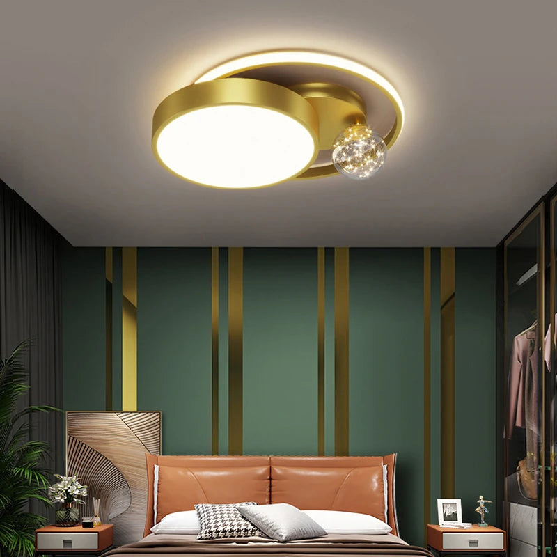 plafonnier led circulaire design nordique pour intérieur moderne