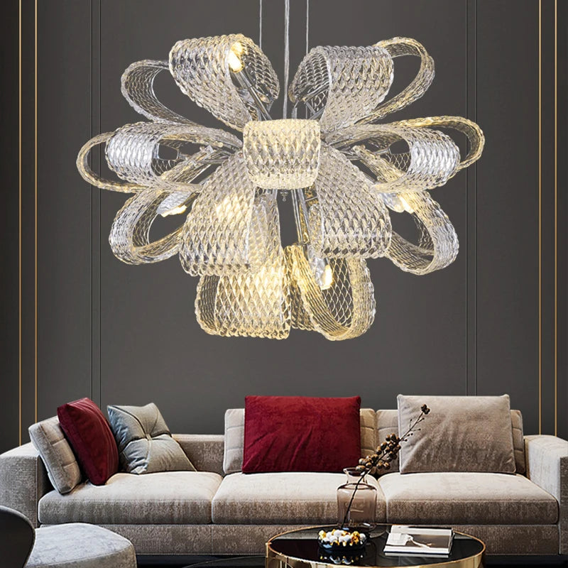 Nordique Art Déco Lustre LED Suspension Lámparas Salon Lustre Éclairage 2023 Décor À La Maison Plafond Lustre