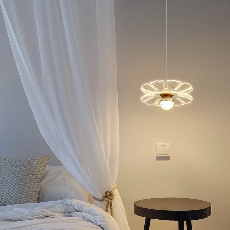 lustre de luxe minimaliste nordique avec suspensions en cristal