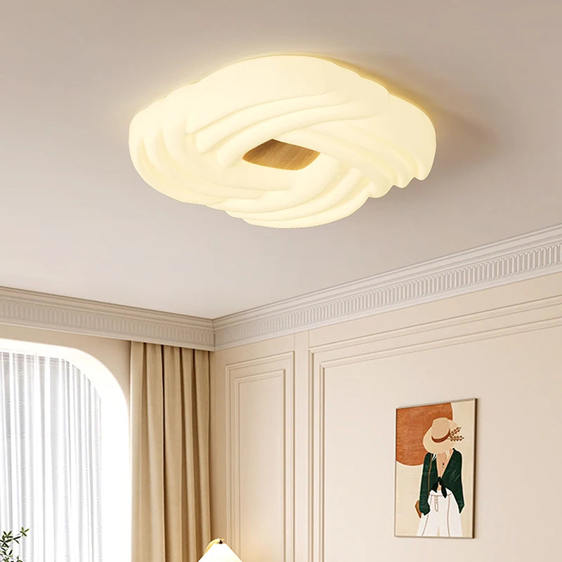 plafonnier intérieur led moderne style crème pour chambre enfant