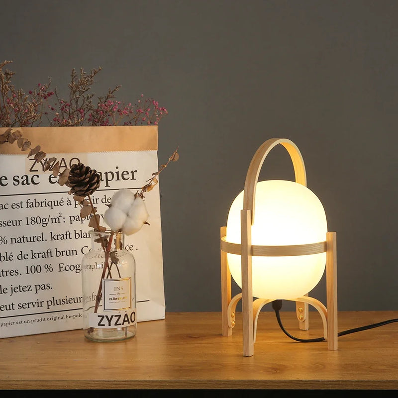 lampe de table en bois pour une décoration moderne et simple