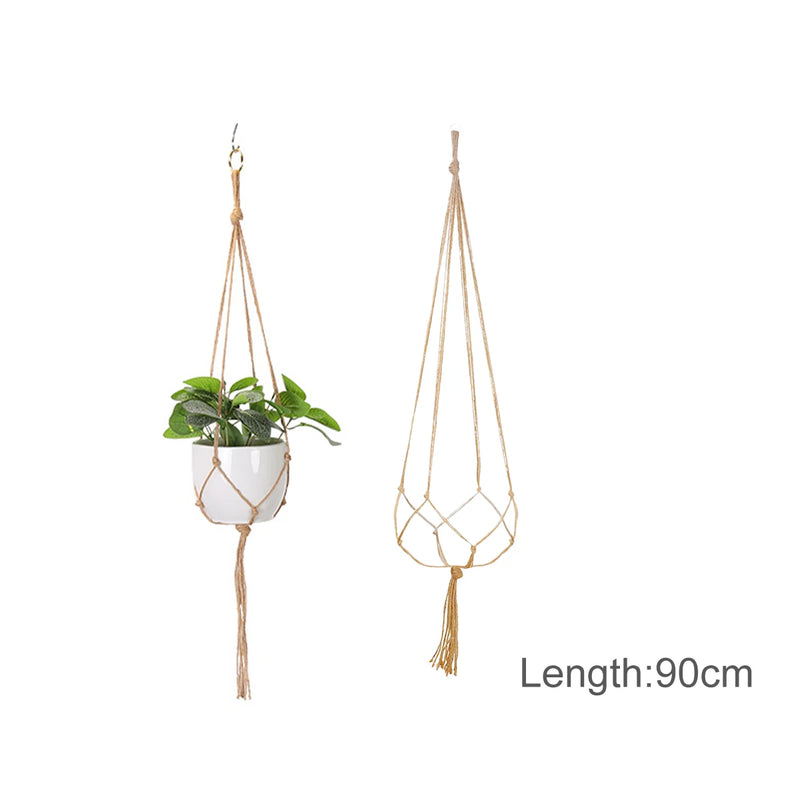 suspension en macramé pour pots de fleurs décoratifs