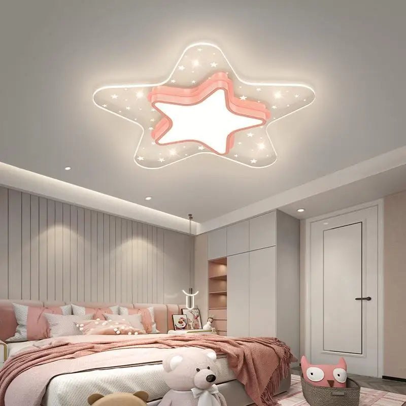 plafonnier ciel étoilé pour chambre d'enfant décoration nordique chaleureuse