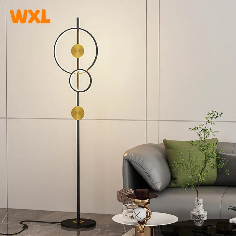 lampadaire led art déco moderne en métal pour intérieur décoratif