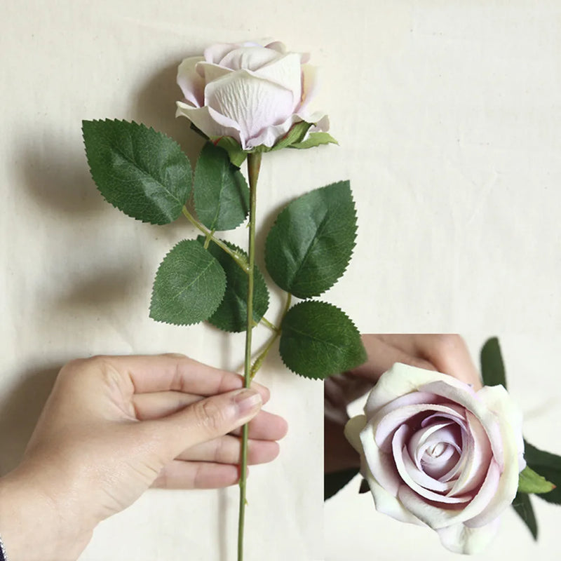 fleur artificielle en flanelle pour décoration intérieure et mariage