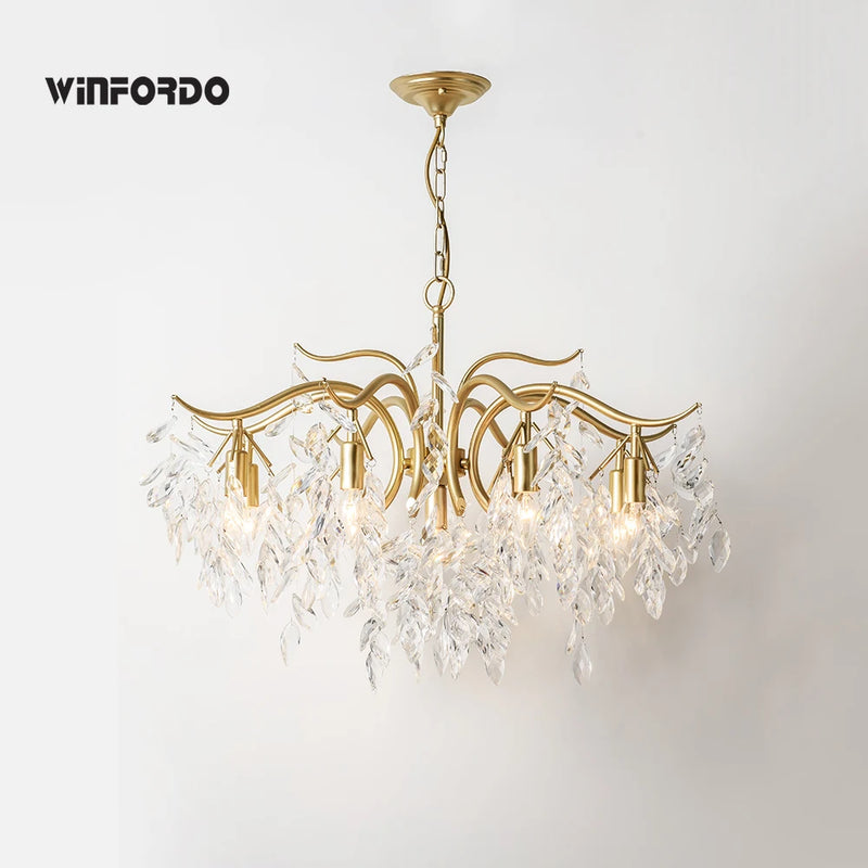 plafonnier winfordo américain simple en cristal 	 	 wf-xd005