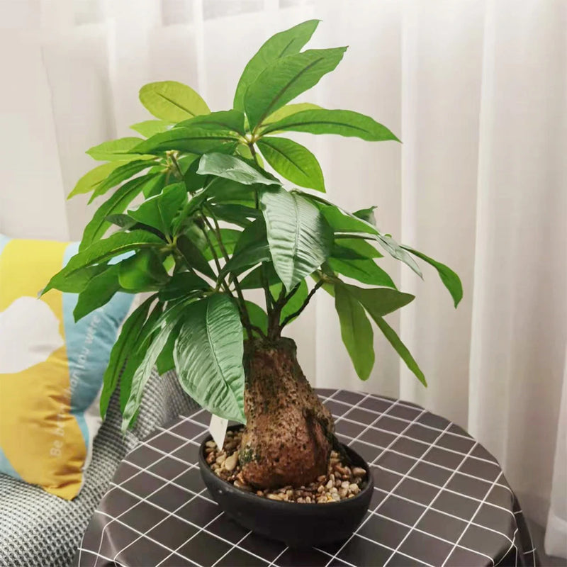 arbre artificiel monstera pot fausses plantes tropicales décoration intérieure