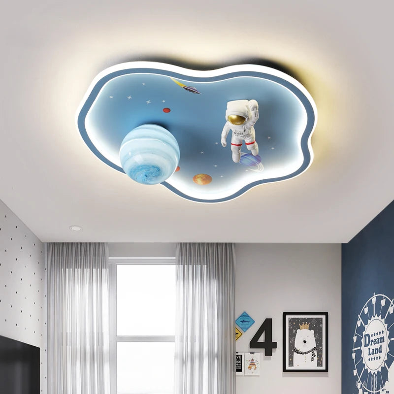 lampe led dessin animé astronaute pour enfants protection yeux