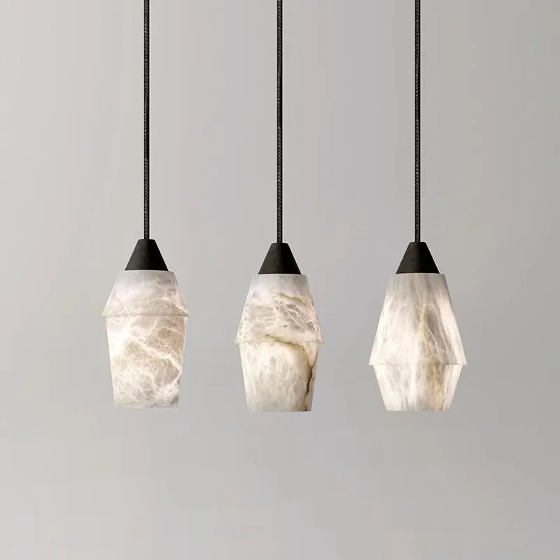 lustre led suspendu collection marbre vintage rétro