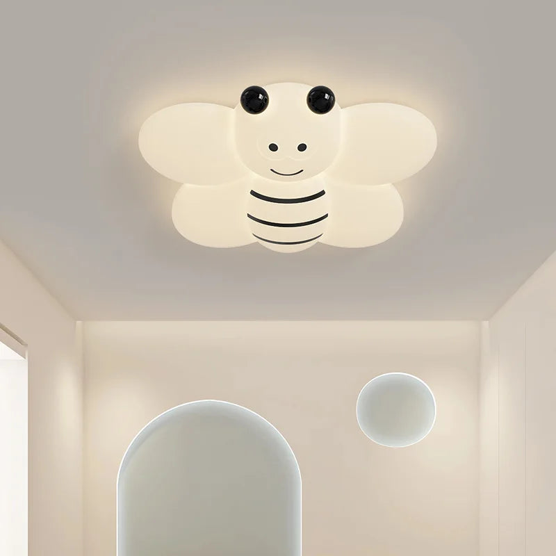 lustre nordique lumière abeille pour enfants décor dessin animé