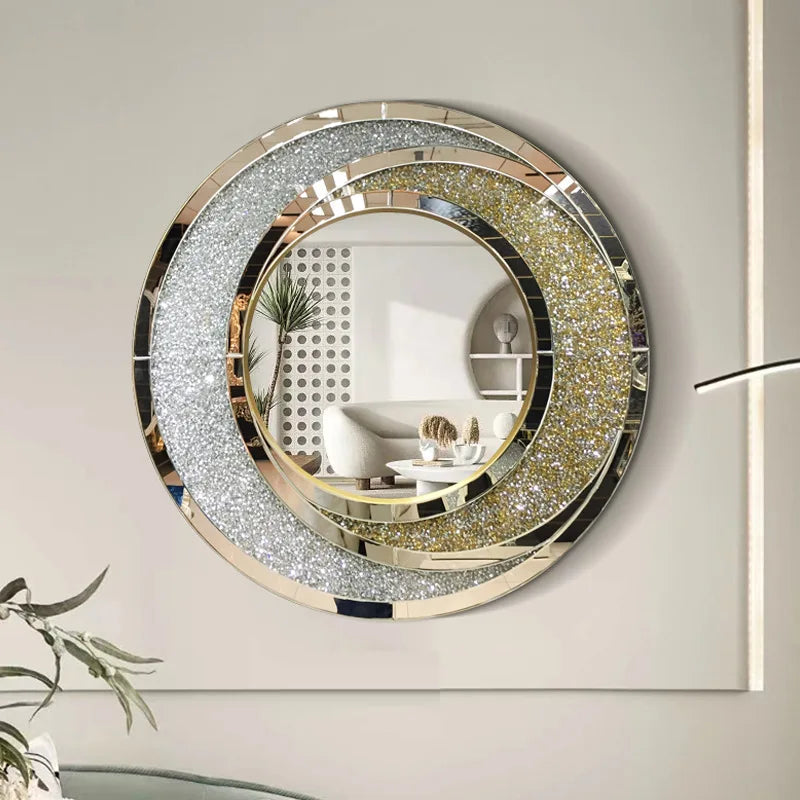 miroir rond de luxe à suspendre pour décoration intérieure