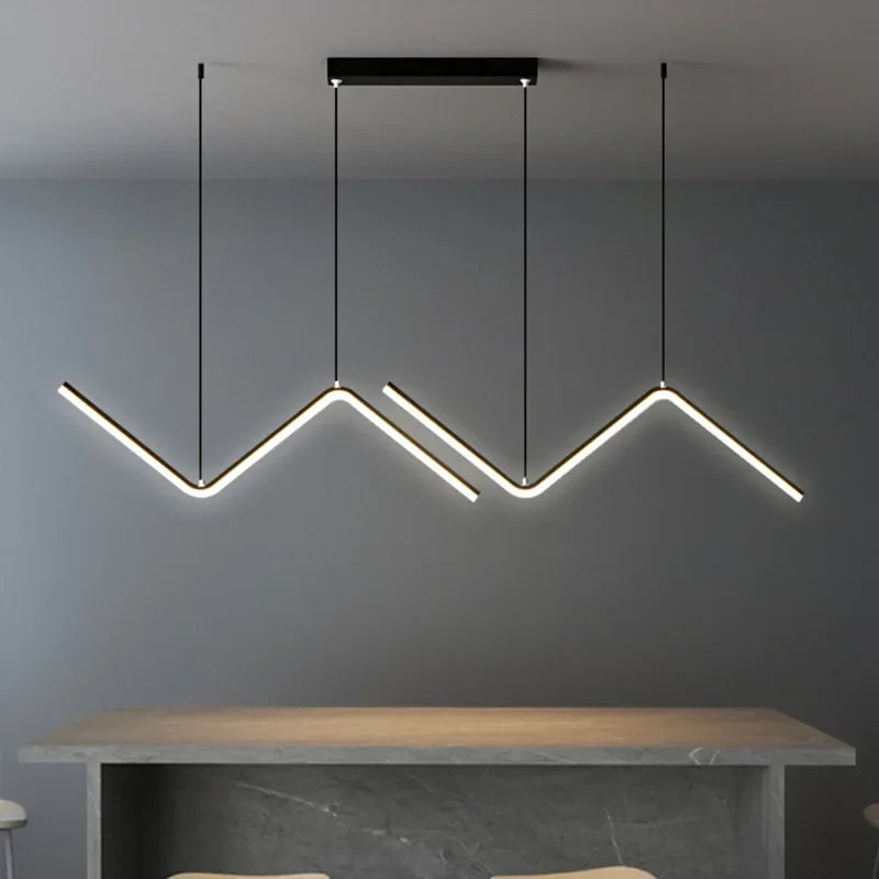 suspension moderne à led pour intérieur décoratif élégant