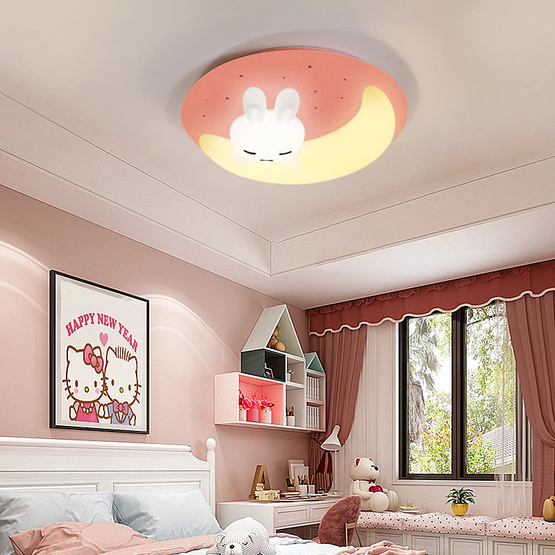 plafonnier led design nordique en forme de lapin luminaire décoratif d'intérieur