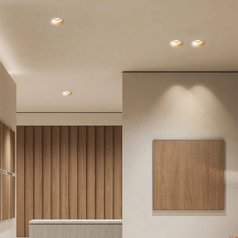 plafonnier encastré led anti-éblouissement design moderne éclairage intérieur