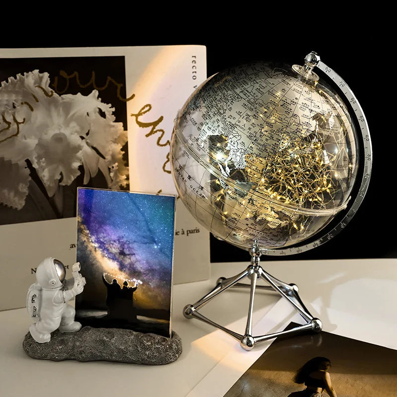 décoration globe terrestre lumineux pour apprentissage moderne éducatif