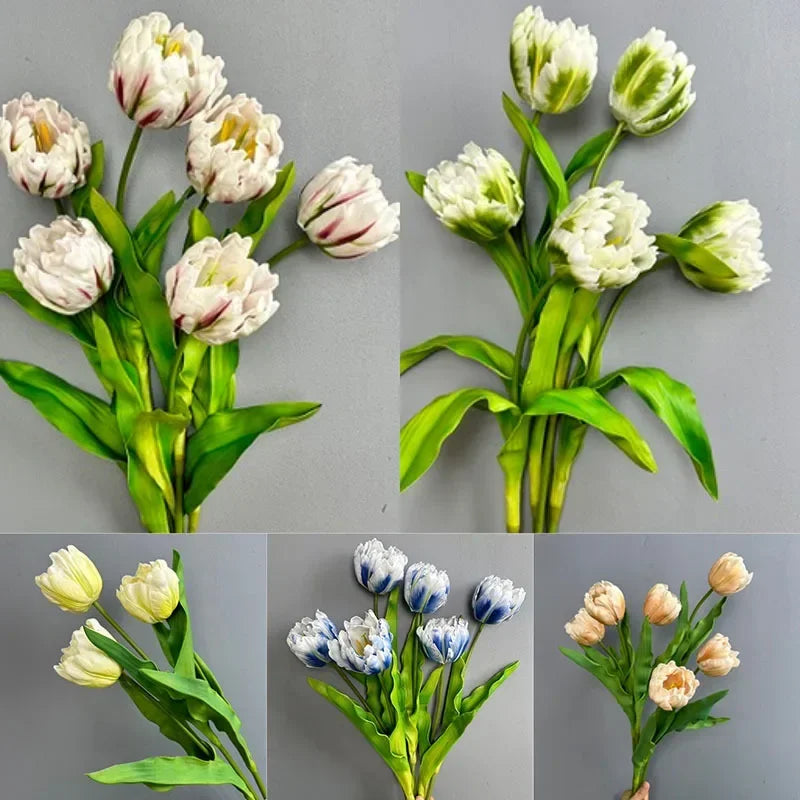 fleurs artificielles tulipes pour décoration festive et vacances