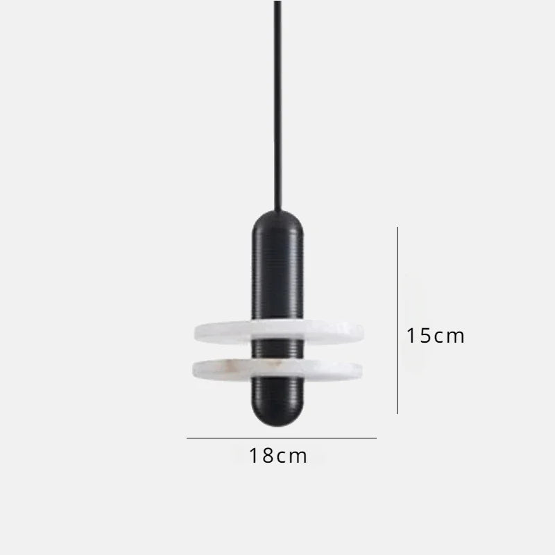 suspension en marbre à led design pour intérieur élégant