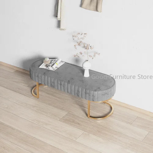 tabouret de chaussures luxe pouf ottoman pour hôtel café et magasin