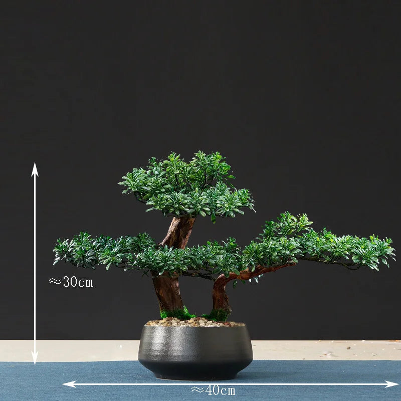 faux arbre bonsaï pour décoration intérieure et aménagement paysager