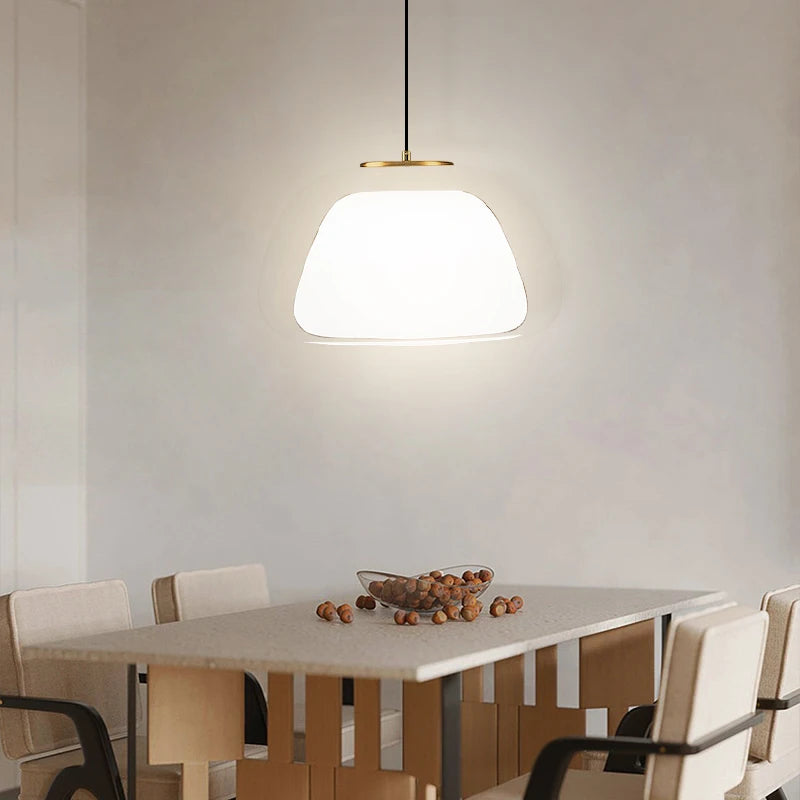 Lustre en verre LED de style nordique Simple