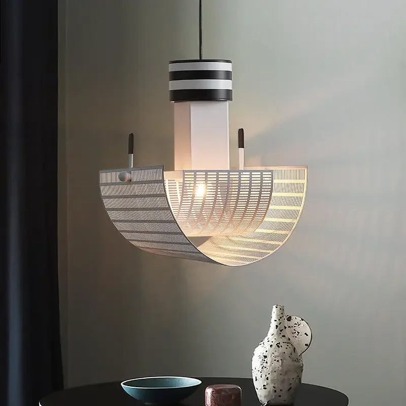 lustre led moderne en fer pour décoration intérieure