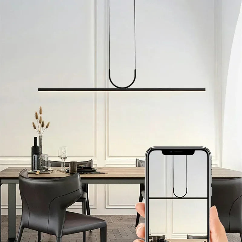 lustres led modernes simples pour table luminaires suspendus