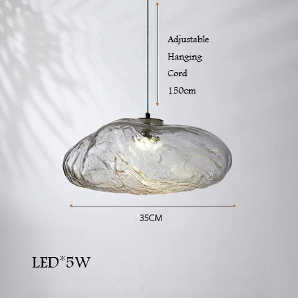 lustre en verre design nuage pour un intérieur créatif