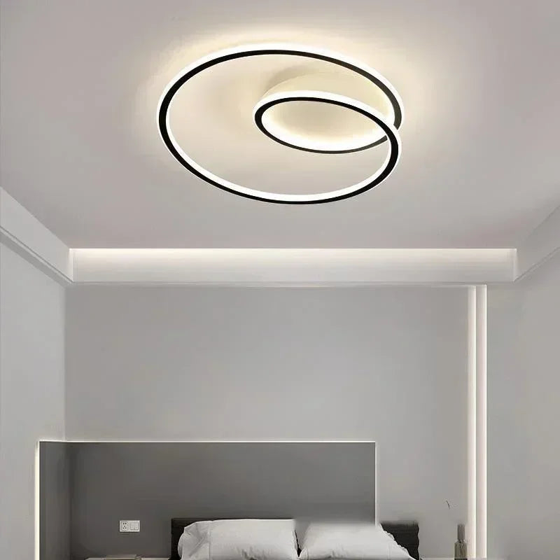 lustre moderne à leds pour décoration intérieure élégante