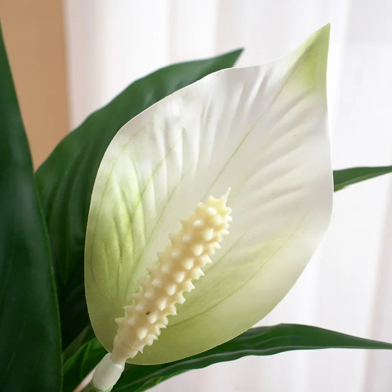 plantes artificielles tropicales monstera anthurium pour décoration intérieure