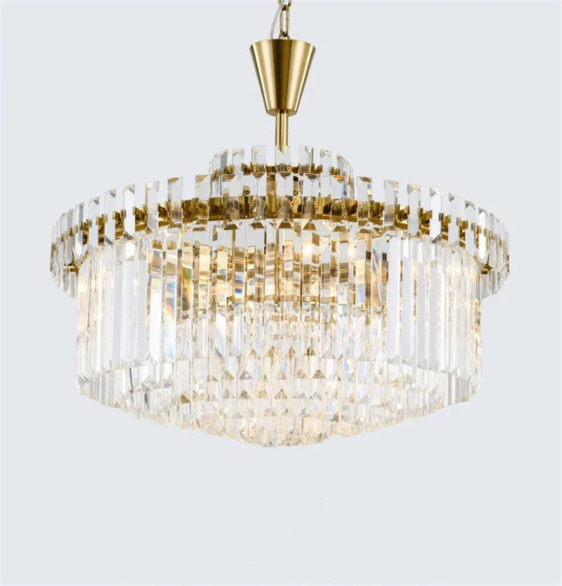 lustre moderne en cristal design haut de gamme pour intérieur élégant