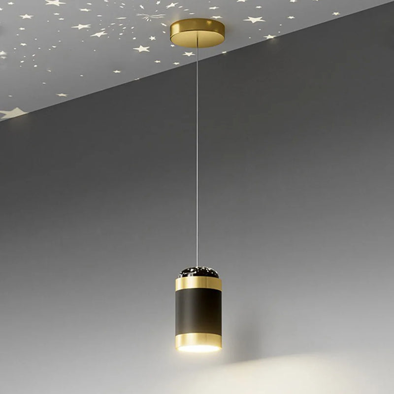 suspension moderne à projection d'étoiles pour décoration intérieure