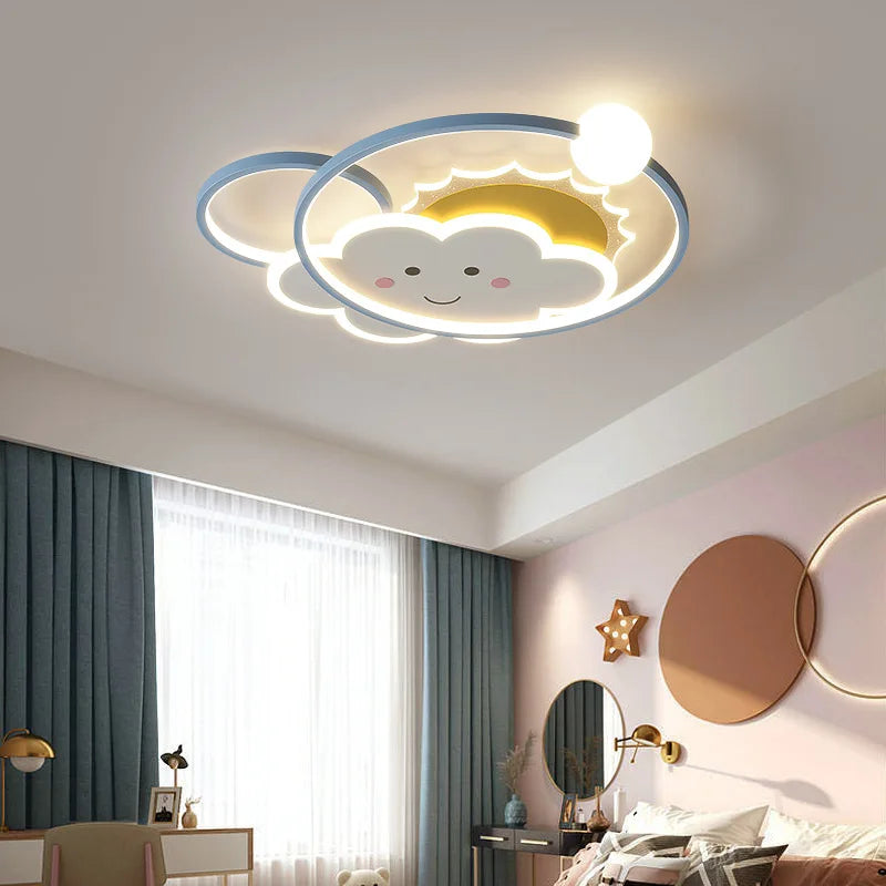 plafonnier nuage moderne pour chambre d'enfant romantique et chaleureuse