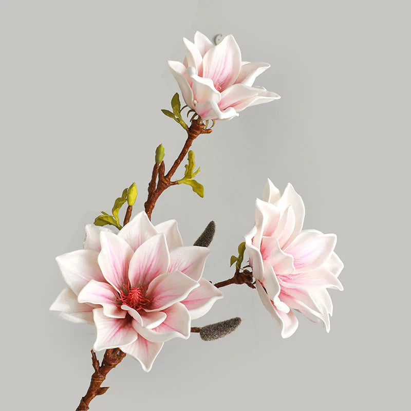 grande branche de magnolia artificielle pour décoration automnale