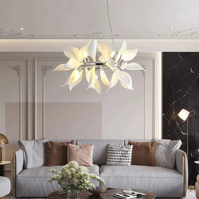 lustre moderne led nordique simple brillant pour hôtel villa